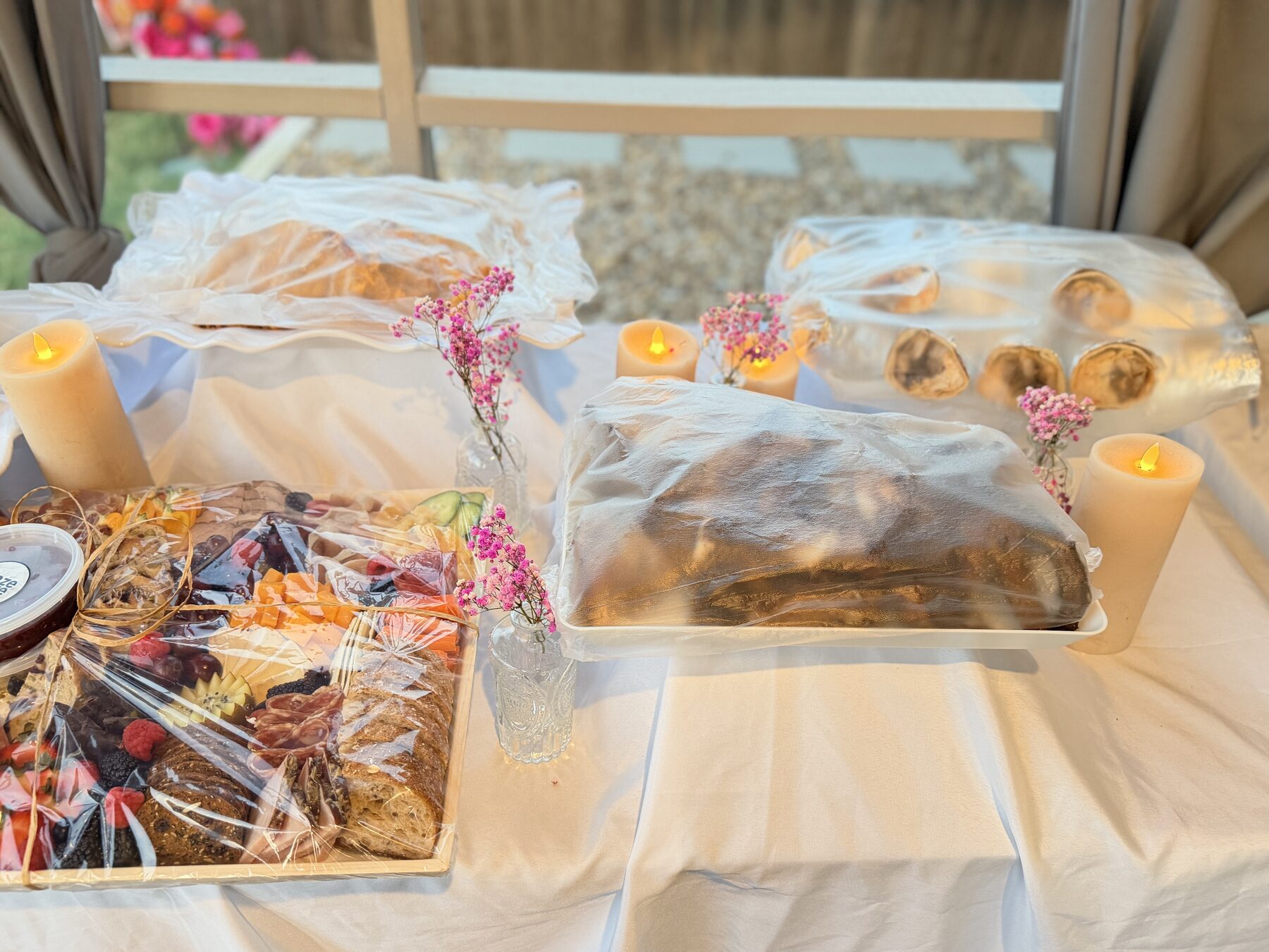 Luxury picnic charcuterie and grazing spread